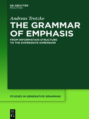 cover image of The Grammar of Emphasis